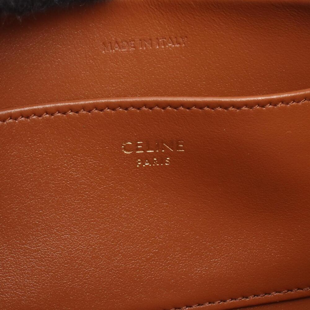 Celine Cuir Triomphe Camera Bag Shoulder Leather Brown - Picture 4 of 4
